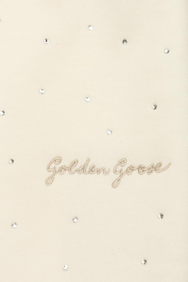 Golden Goose Kids Falda con aplicaciones brillantes