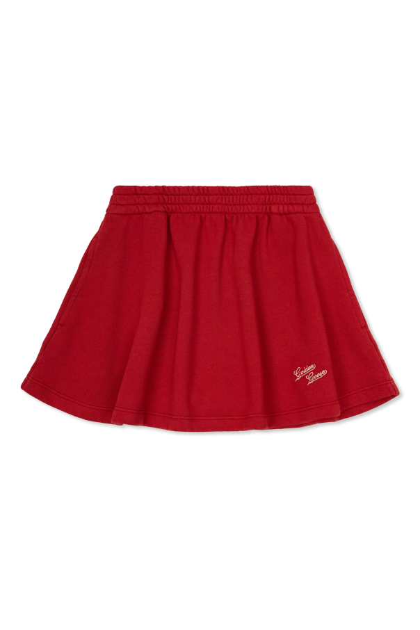 Skirt with embroidered logo od Golden Goose Kids