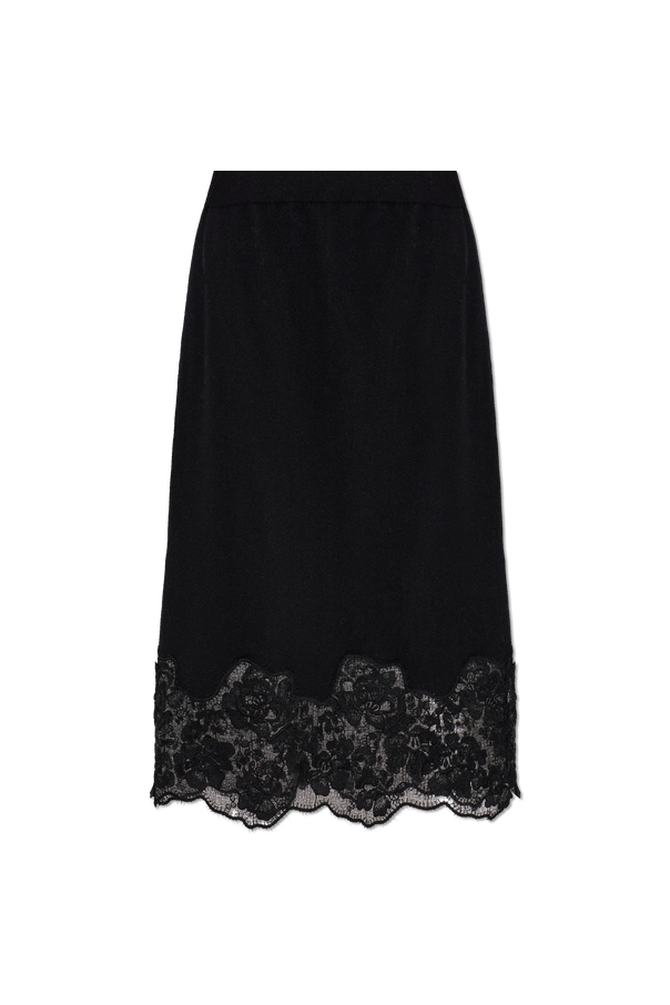 Wool skirt with lace trim od Fabiana Filippi