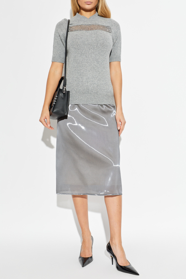 Fabiana Filippi Skirt with a shimmering finish