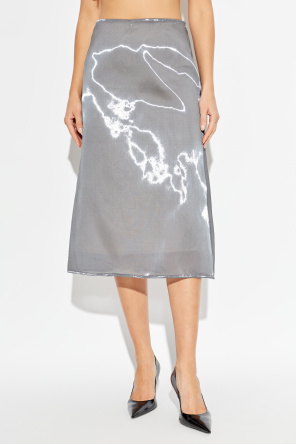 Fabiana Filippi Skirt with a shimmering finish