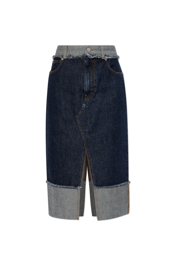 Marni Jeansowa spódnica z rozcięciem