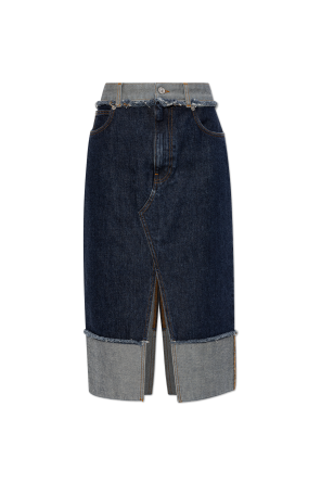 Denim skirt with a slit od Marni