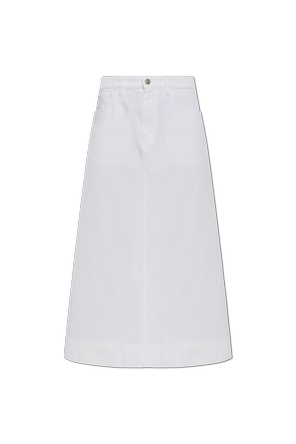 Denim Skirt with Flared Hem
