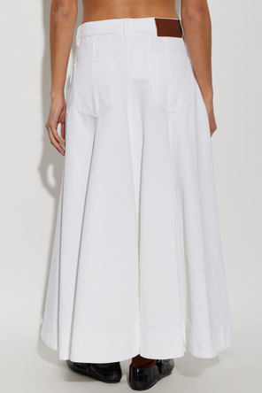 Marni Denim Skirt with Flared Hem