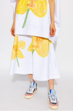 marni round Skirt with floral motif