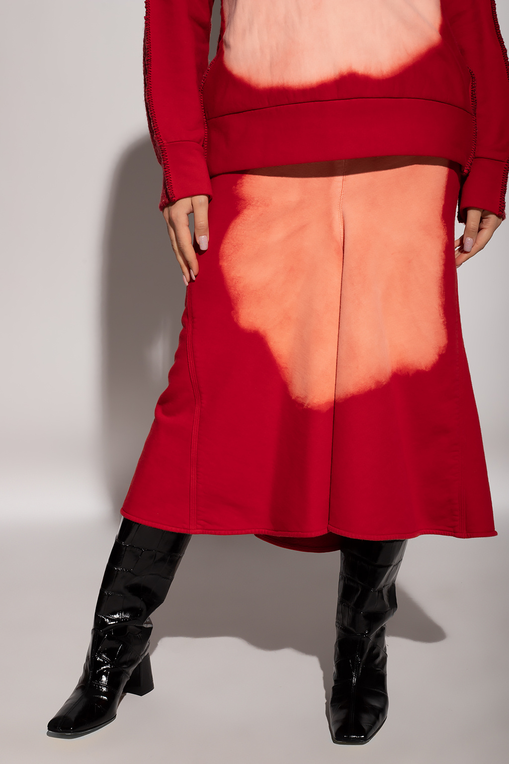 Marni Marni paneled mid-length skirt