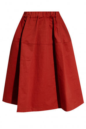 Marni lip-print mid-length skirt