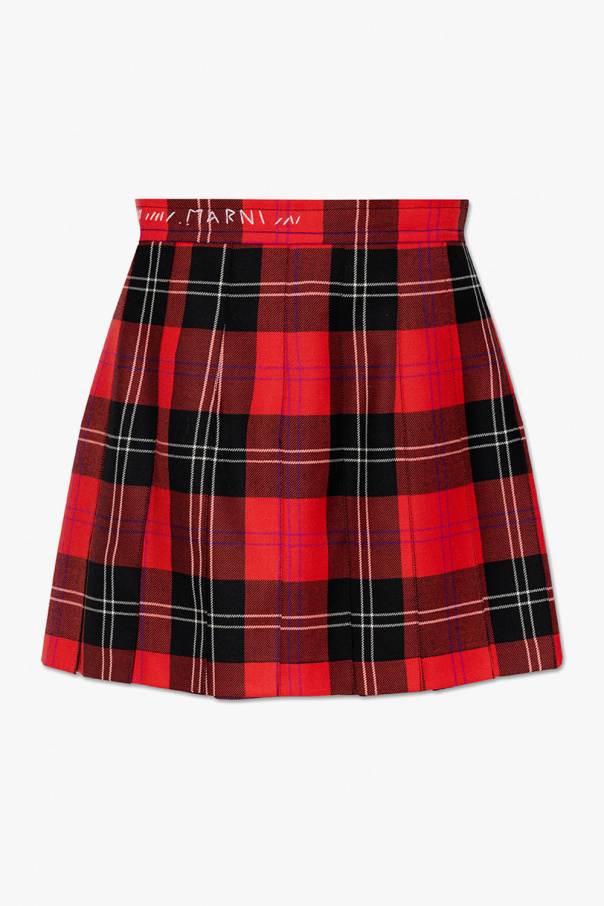 Marni Checked skirt