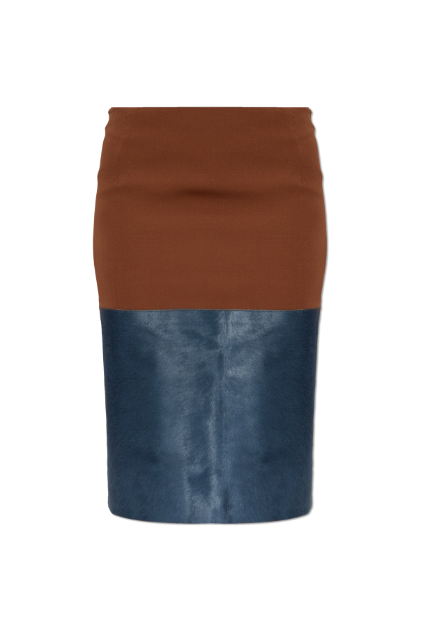 Skirt made of combined fabrics od Marni