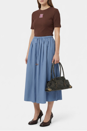 Rozkloszowana spódnica z kieszeniami od Marni