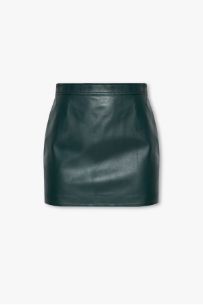 Marni logo-print leather tote bag Black