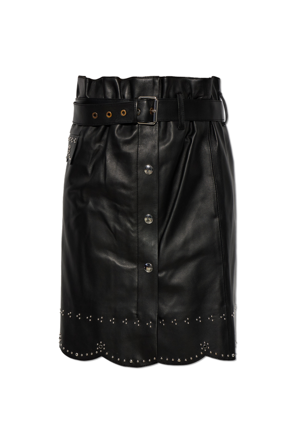 Leather Skirt with Embellishments od Marni