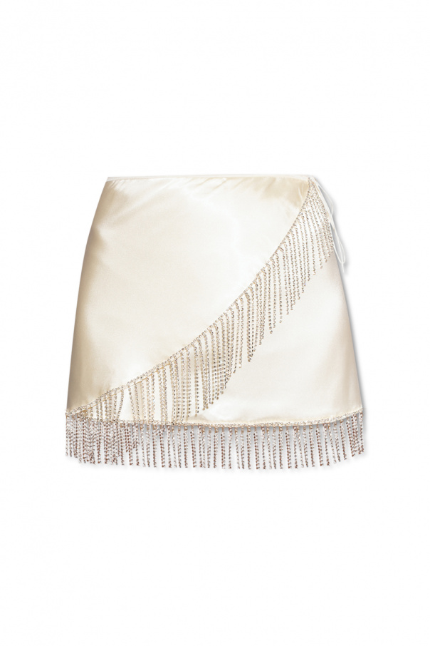 Oseree Skirt with decorative fringes