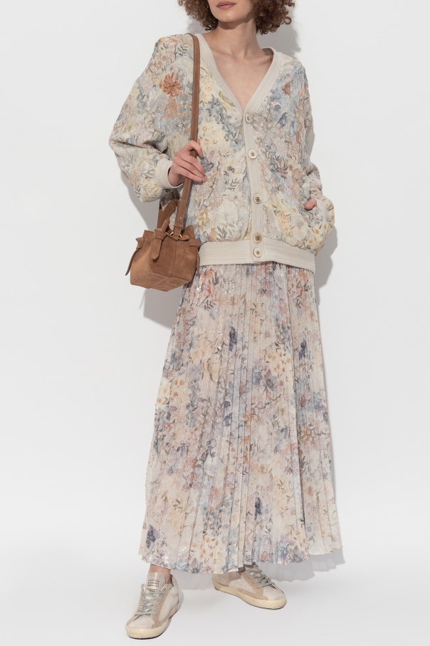 Golden Goose Falda plisada adornada con lentejuelas