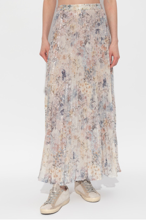 Golden Goose Falda plisada adornada con lentejuelas