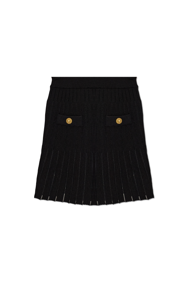 Skirt with decorative pockets od Balmain