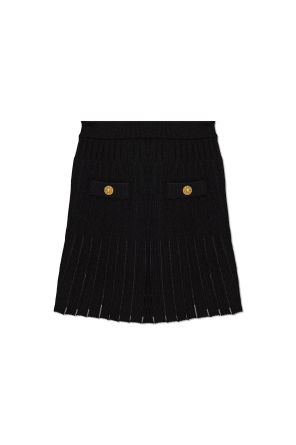 Skirt with decorative pockets