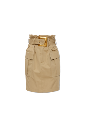 Cargo skirt with belt