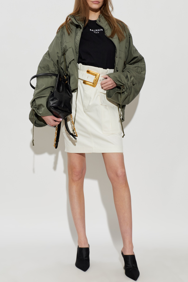Balmain 'Cargo' skirt with belt
