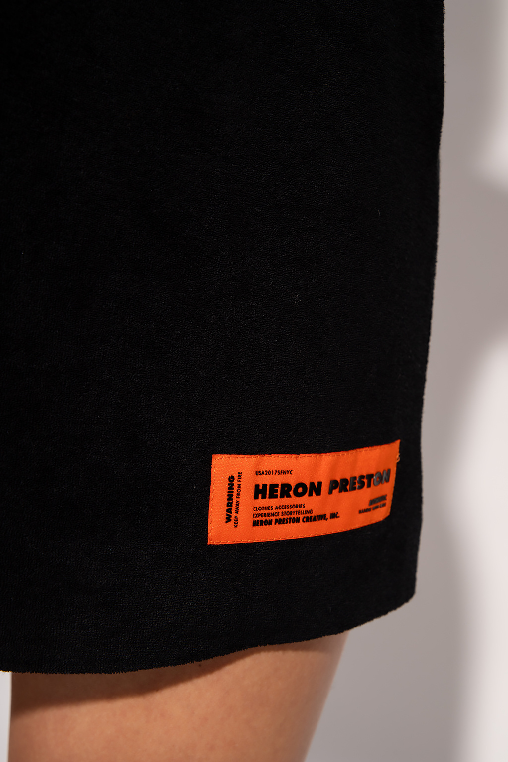 Heron Preston Logo-patch skirt