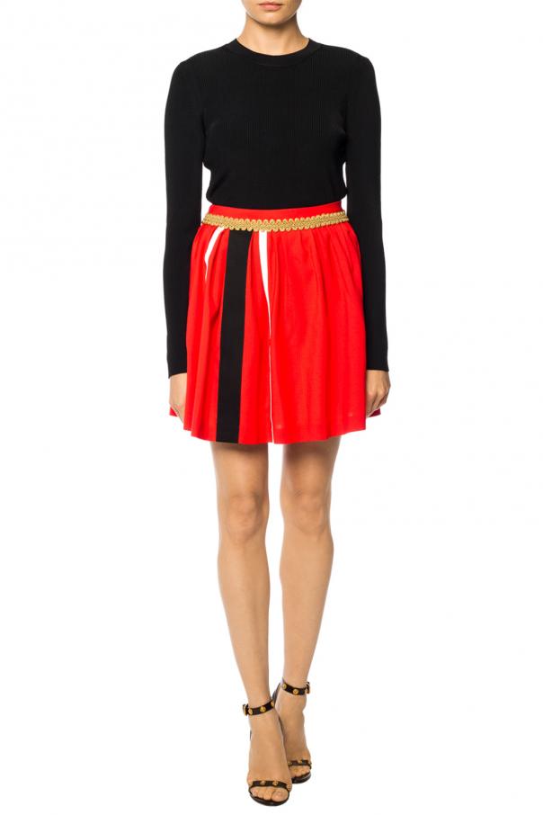 Moschino Skirt with grosgrain stripes