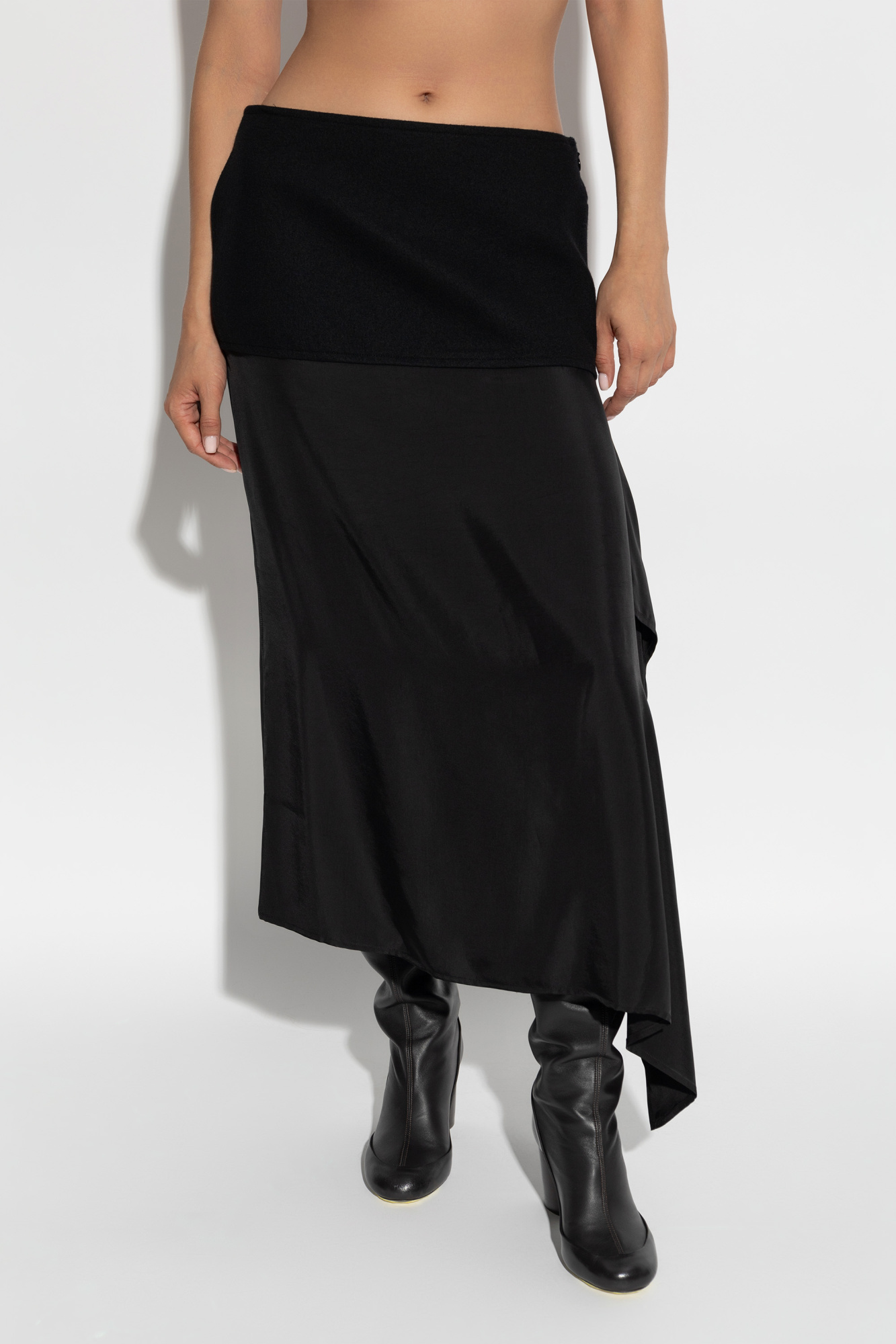 JIL SANDER Skirt made of mixed materials