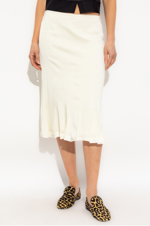 JIL SANDER Falda con pespuntes