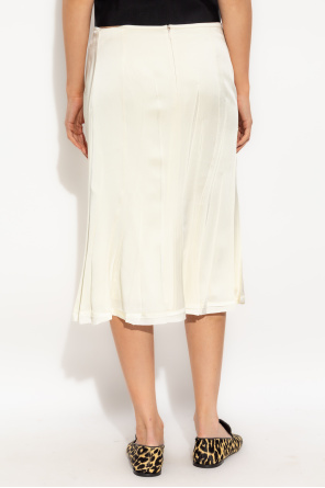 JIL SANDER Falda con pespuntes