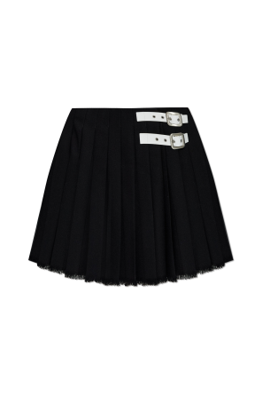 Pleated skirt with a `vintage` effect