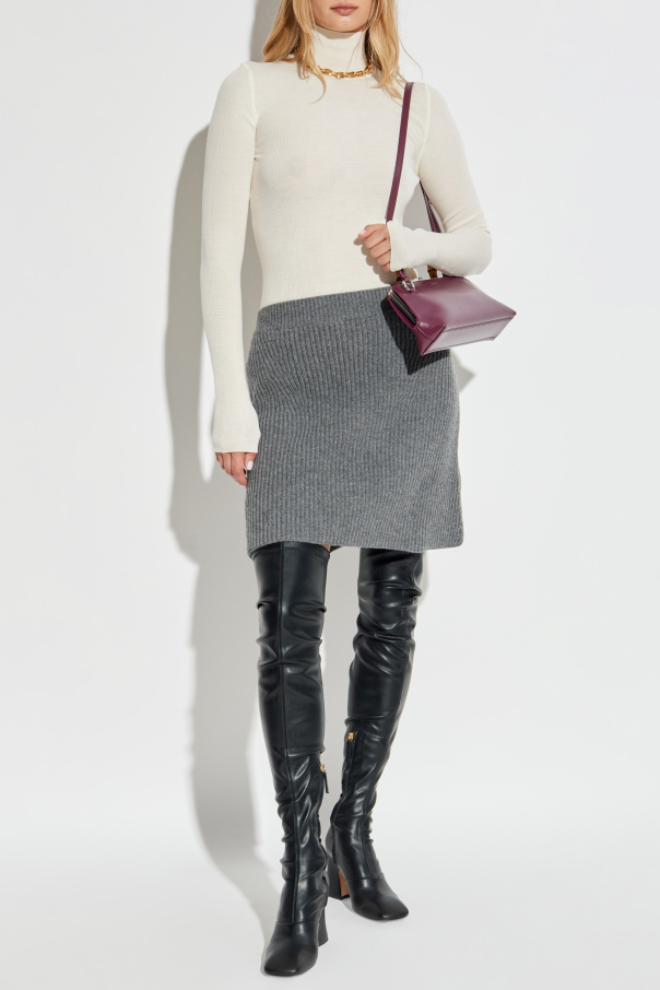 JIL SANDER Wełniana spódnica