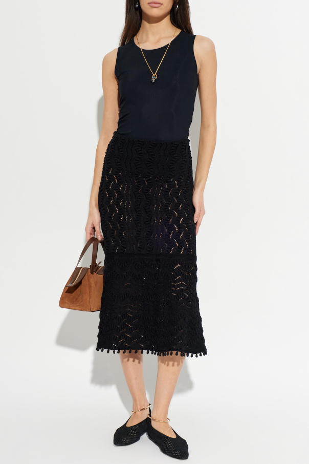 JIL SANDER Skirt with decorative weave