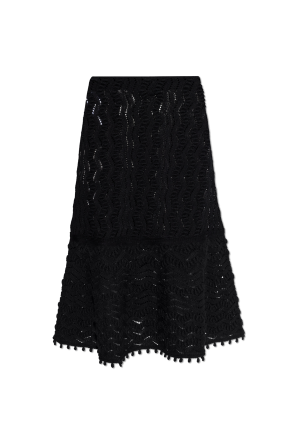 Saia com trama decorativa