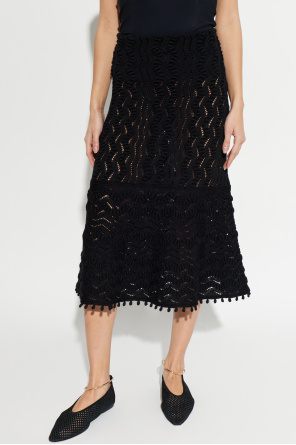 JIL SANDER Skirt with decorative weave