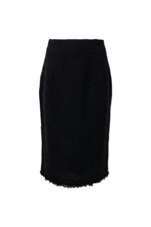 Skirt with raw-cut hem
