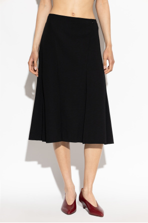 JIL SANDER Wool pleated skirt