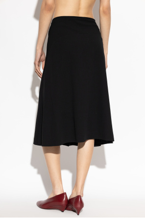 JIL SANDER Wool pleated skirt
