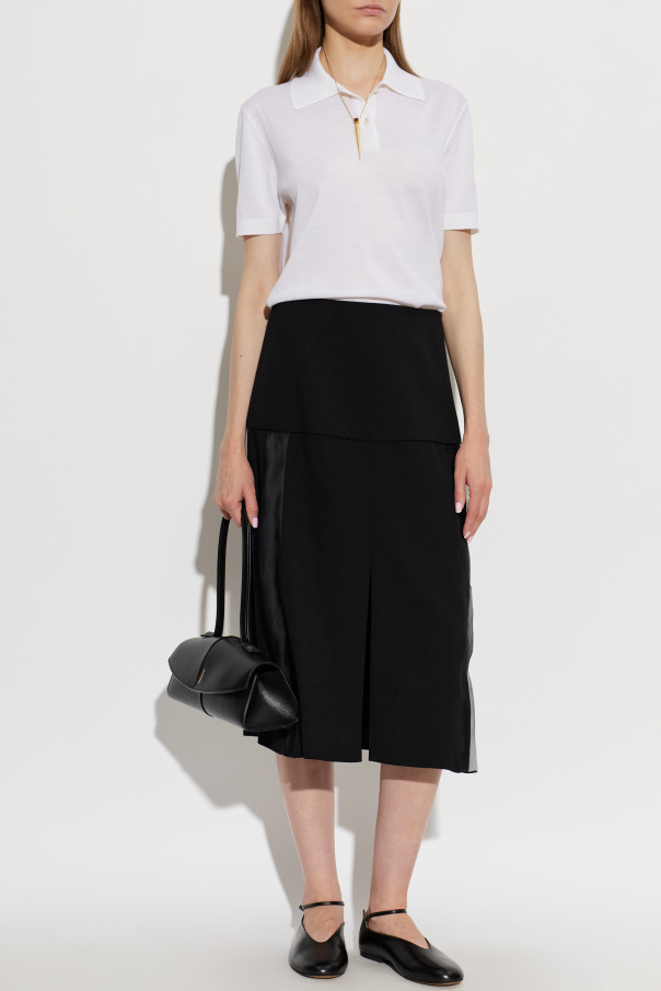 JIL SANDER Saia com racha