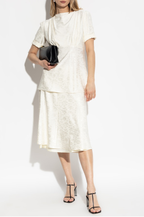 Skirt with floral motif od JIL SANDER