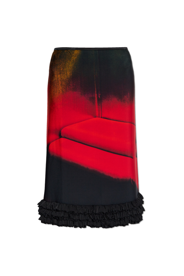 Skirt with decorative finish, zdjęcie 1 Skirt with decorative finish od JIL SANDER