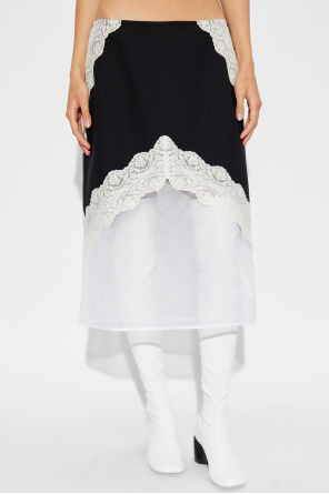 JIL SANDER Skirt made of combined fabrics