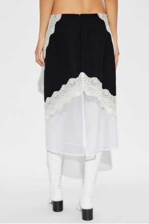 JIL SANDER Skirt made of combined fabrics