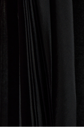 JIL SANDER Falda aterciopelada con acabado sin rematar