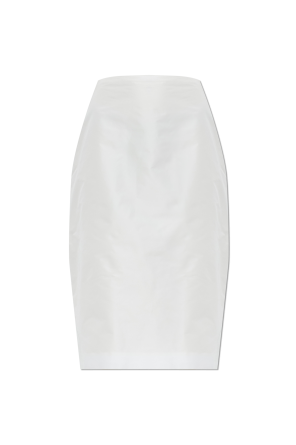 Skirt with a single back slit