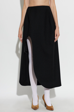 JIL SANDER Wollrock mit Schlitz