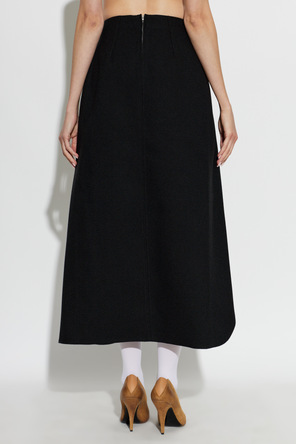 JIL SANDER Wollrock mit Schlitz