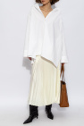 JIL SANDER cream Pleated skirt