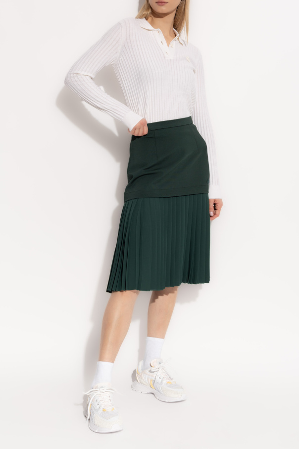 LACOSTE RUNWAY Skirt with pleated hem