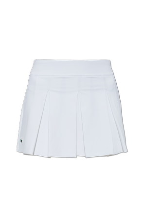 Fustă-pantalon Lacoste albă pentru femei