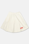 Fendi Kids WHITE Cotton skirt with logo